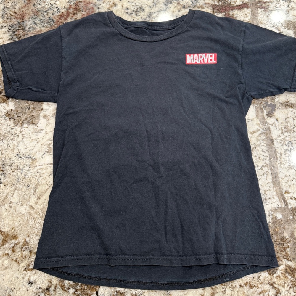 Marvel Black Crew Neck Short Sleeve Tee